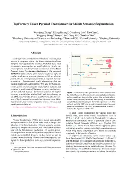 TopFormer: Token Pyramid Transformer for Mobile Semantic Segmentation