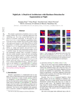 NightLab: A Dual-level Architecture with Hardness Detection for
  Segmentation at Night