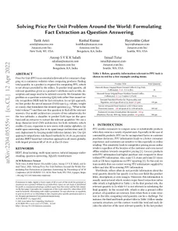 Solving Price Per Unit Problem Around the World: Formulating Fact
  Extraction as Question Answering