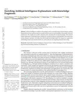 Enriching Artificial Intelligence Explanations with Knowledge Fragments