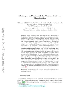 LifeLonger: A Benchmark for Continual Disease Classification
