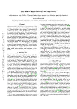 Text-Driven Separation of Arbitrary Sounds