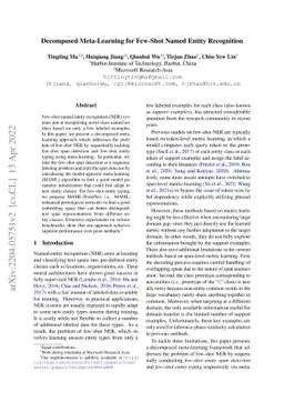 Decomposed Meta-Learning for Few-Shot Named Entity Recognition