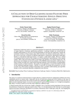 A Collection of Deep Learning-based Feature-Free Approaches for
  Characterizing Single-Objective Continuous Fitness Landscapes