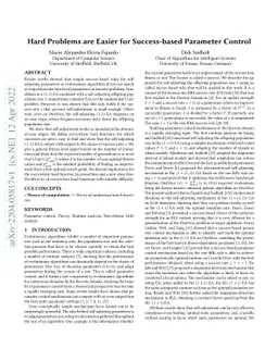 Hard Problems are Easier for Success-based Parameter Control