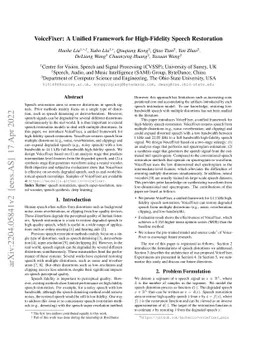 VoiceFixer: A Unified Framework for High-Fidelity Speech Restoration