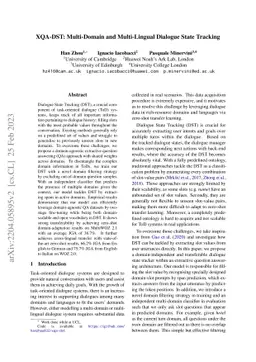 XQA-DST: Multi-Domain and Multi-Lingual Dialogue State Tracking