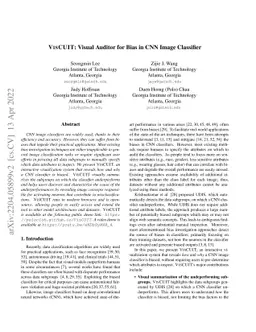 VisCUIT: Visual Auditor for Bias in CNN Image Classifier