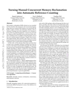 Turning Manual Concurrent Memory Reclamation into Automatic Reference
  Counting