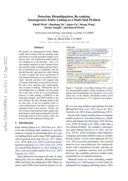 Detection, Disambiguation, Re-ranking: Autoregressive Entity Linking as
  a Multi-Task Problem