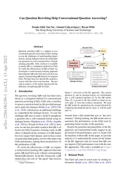 Can Question Rewriting Help Conversational Question Answering?