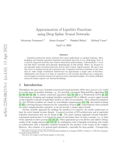 Approximation of Lipschitz Functions using Deep Spline Neural Networks