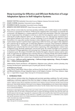 Deep Learning for Effective and Efficient Reduction of Large Adaptation
  Spaces in Self-Adaptive Systems