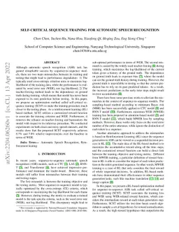 Self-critical Sequence Training for Automatic Speech Recognition