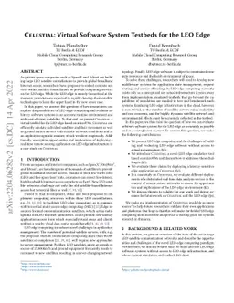 Celestial: Virtual Software System Testbeds for the LEO Edge