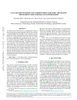 Call-sign recognition and understanding for noisy air-traffic
  transcripts using surveillance information