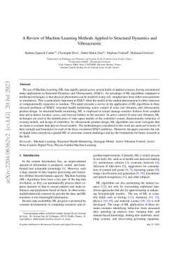 A Review of Machine Learning Methods Applied to Structural Dynamics and
  Vibroacoustic