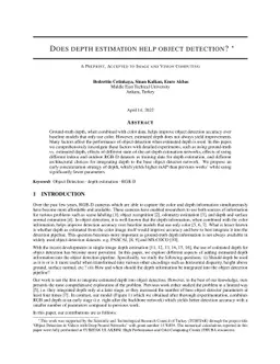 Does depth estimation help object detection?