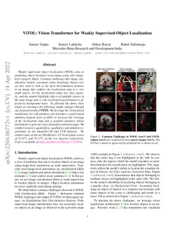 ViTOL: Vision Transformer for Weakly Supervised Object Localization
