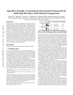 Sign Bit is Enough: A Learning Synchronization Framework for Multi-hop
  All-reduce with Ultimate Compression