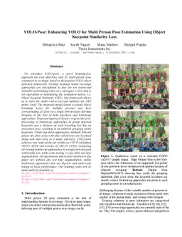 YOLO-Pose: Enhancing YOLO for Multi Person Pose Estimation Using Object
  Keypoint Similarity Loss