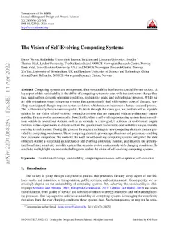 The Vision of Self-Evolving Computing Systems
