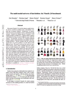 The multi-modal universe of fast-fashion: the Visuelle 2.0 benchmark