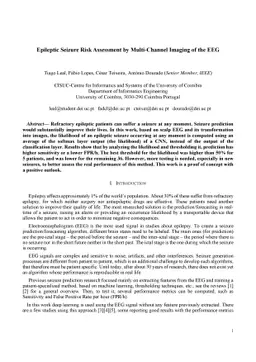 Epileptic Seizure Risk Assessment by Multi-Channel Imaging of the EEG