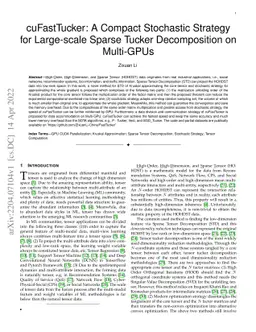 cu_FastTucker: A Faster and Stabler Stochastic Optimization for Parallel
  Sparse Tucker Decomposition on Multi-GPUs