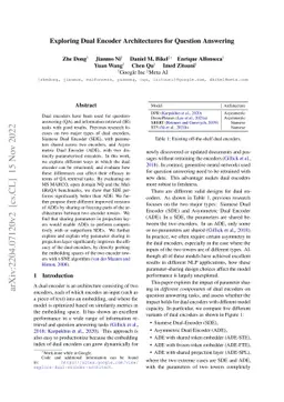 Exploring Dual Encoder Architectures for Question Answering