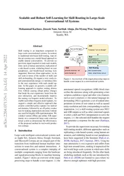 Scalable and Robust Self-Learning for Skill Routing in Large-Scale
  Conversational AI Systems
