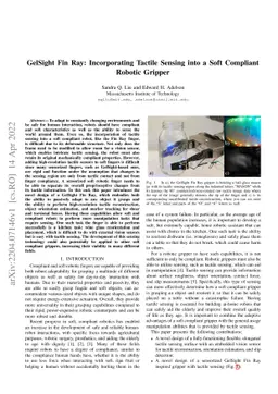GelSight Fin Ray: Incorporating Tactile Sensing into a Soft Compliant
  Robotic Gripper