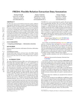 FREDA: Flexible Relation Extraction Data Annotation