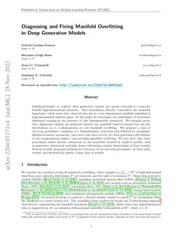 Diagnosing and Fixing Manifold Overfitting in Deep Generative Models