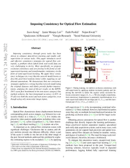 Imposing Consistency for Optical Flow Estimation