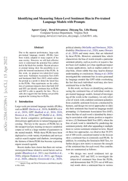 Identifying and Measuring Token-Level Sentiment Bias in Pre-trained
  Language Models with Prompts