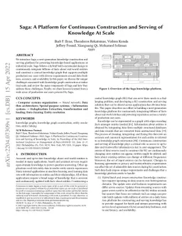 Saga: A Platform for Continuous Construction and Serving of Knowledge At
  Scale