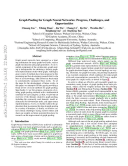 Graph Pooling for Graph Neural Networks: Progress, Challenges, and
  Opportunities