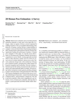 2D Human Pose Estimation: A Survey