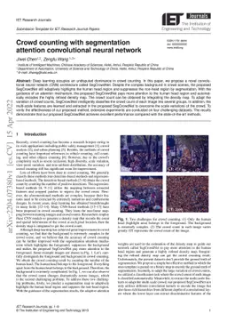 Crowd counting with segmentation attention convolutional neural network