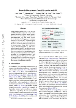 Towards Fine-grained Causal Reasoning and QA