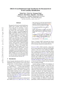 ERGO: Event Relational Graph Transformer for Document-level Event
  Causality Identification