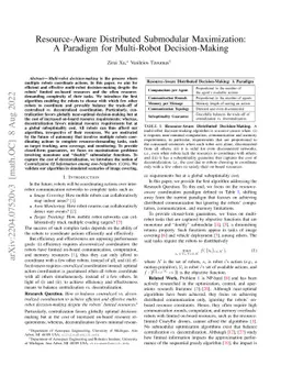 Resource-Aware Distributed Submodular Maximization: A Paradigm for Multi-Robot Decision-Making