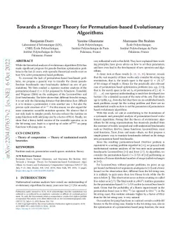 Towards a Stronger Theory for Permutation-based Evolutionary Algorithms