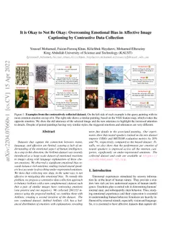 It is Okay to Not Be Okay: Overcoming Emotional Bias in Affective Image
  Captioning by Contrastive Data Collection