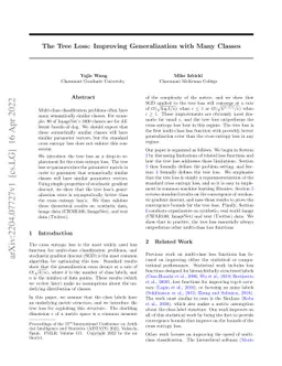 The Tree Loss: Improving Generalization with Many Classes