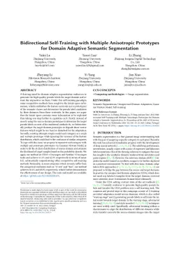 Bidirectional Self-Training with Multiple Anisotropic Prototypes for
  Domain Adaptive Semantic Segmentation