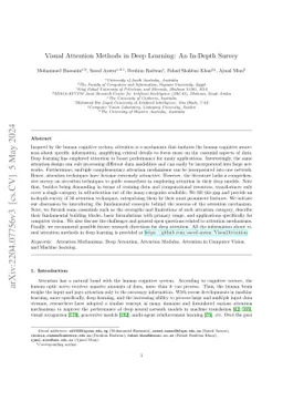 Visual Attention Methods in Deep Learning: An In-Depth Survey