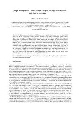 Graph-incorporated Latent Factor Analysis for High-dimensional and
  Sparse Matrices
