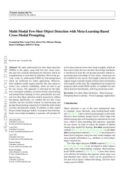 Multi-Modal Few-Shot Object Detection with Meta-Learning-Based
  Cross-Modal Prompting